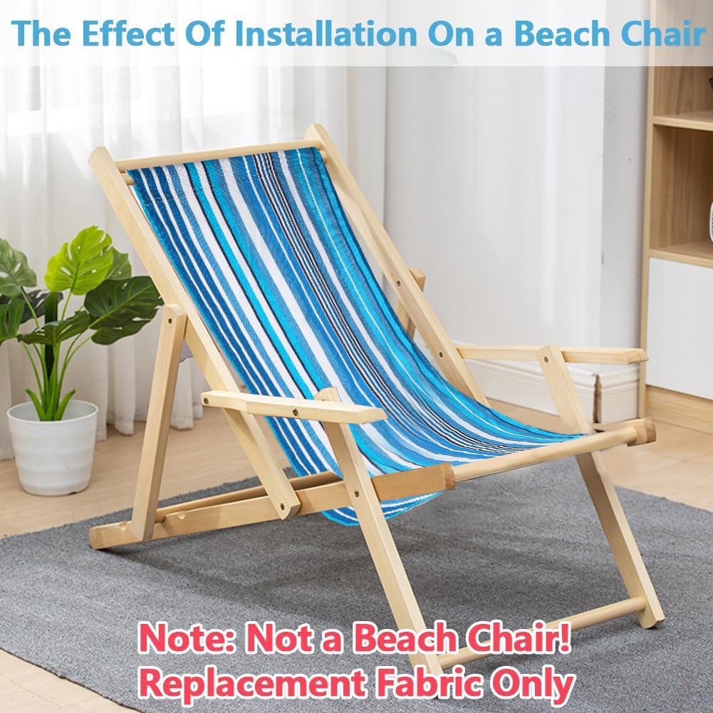 GORGECRAFT Strandsessel Bezug 120x43cm - Ersatzsegeltuch Für Liegestühle