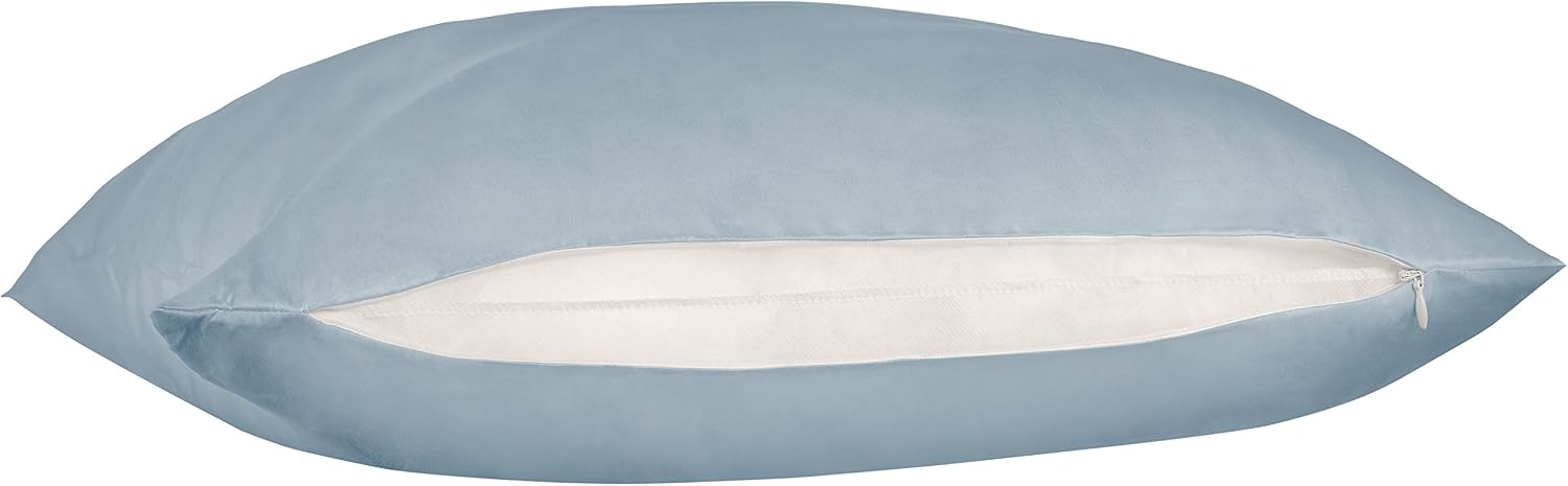 Amazon Brand – Pinzon Mulberry Silk Pillowcase - King, Light Blue