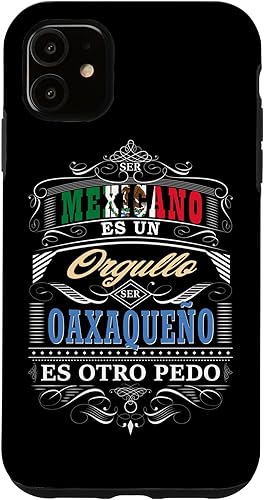 Funda para iPhone 11 Camisa Graciosa de Hombre de Oaxaca México y Oaxaqueños