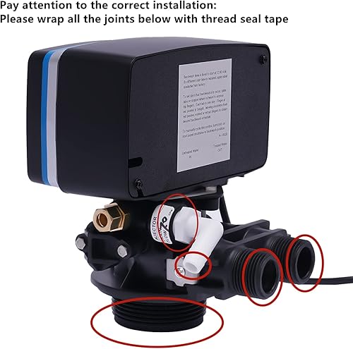 Miniatura 6 de Válvula de control de reloj de 12 días de 110 V, cabezal de retrolavado de válvula de temporizador de 3 W, válvula de suavizante de repuesto de