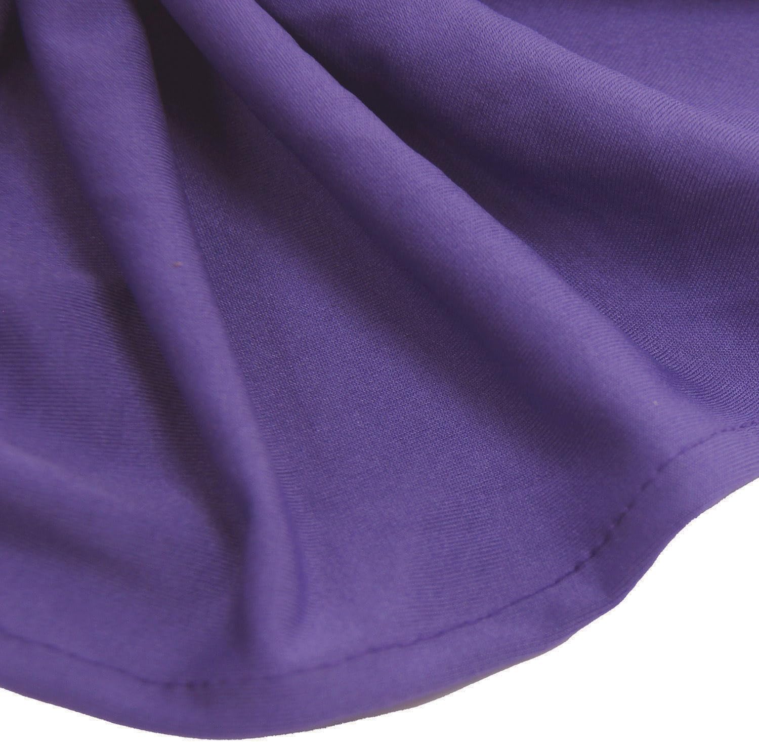 WELMATCH Purple Spandex Chair Bands Sashes - 50 pcs Wedding Banquet Party Events Decoration Chair Bowss Ties (Purple, 50)