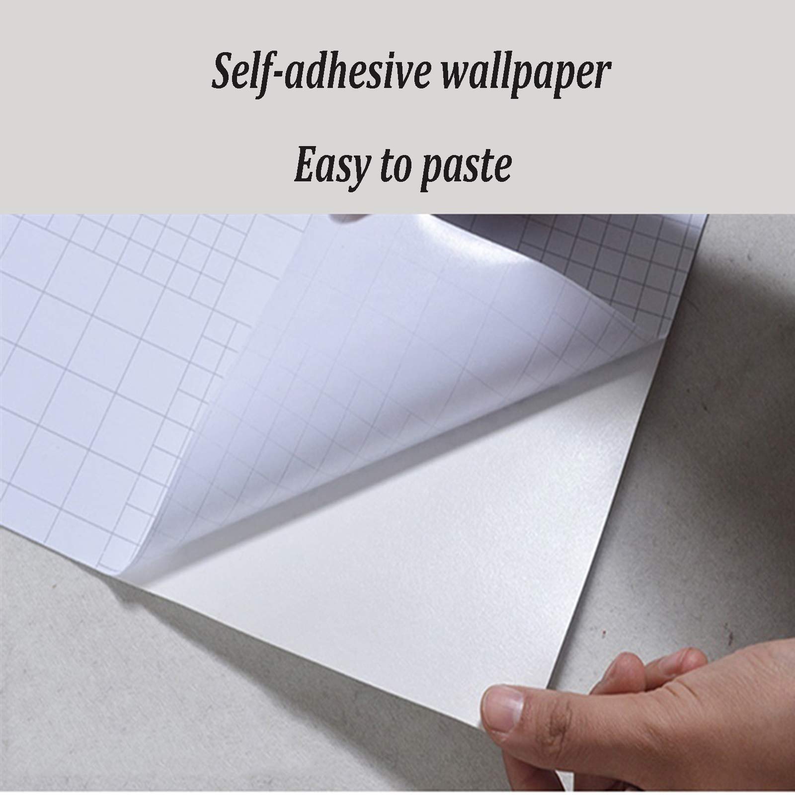 Papel Pintado Autoadhesivo Dorado, Papel Pintado Europeo Retro de Alta Gama, Papel Pintado Decorativo de Pared bellamente renovado, 0,53 x 5 m