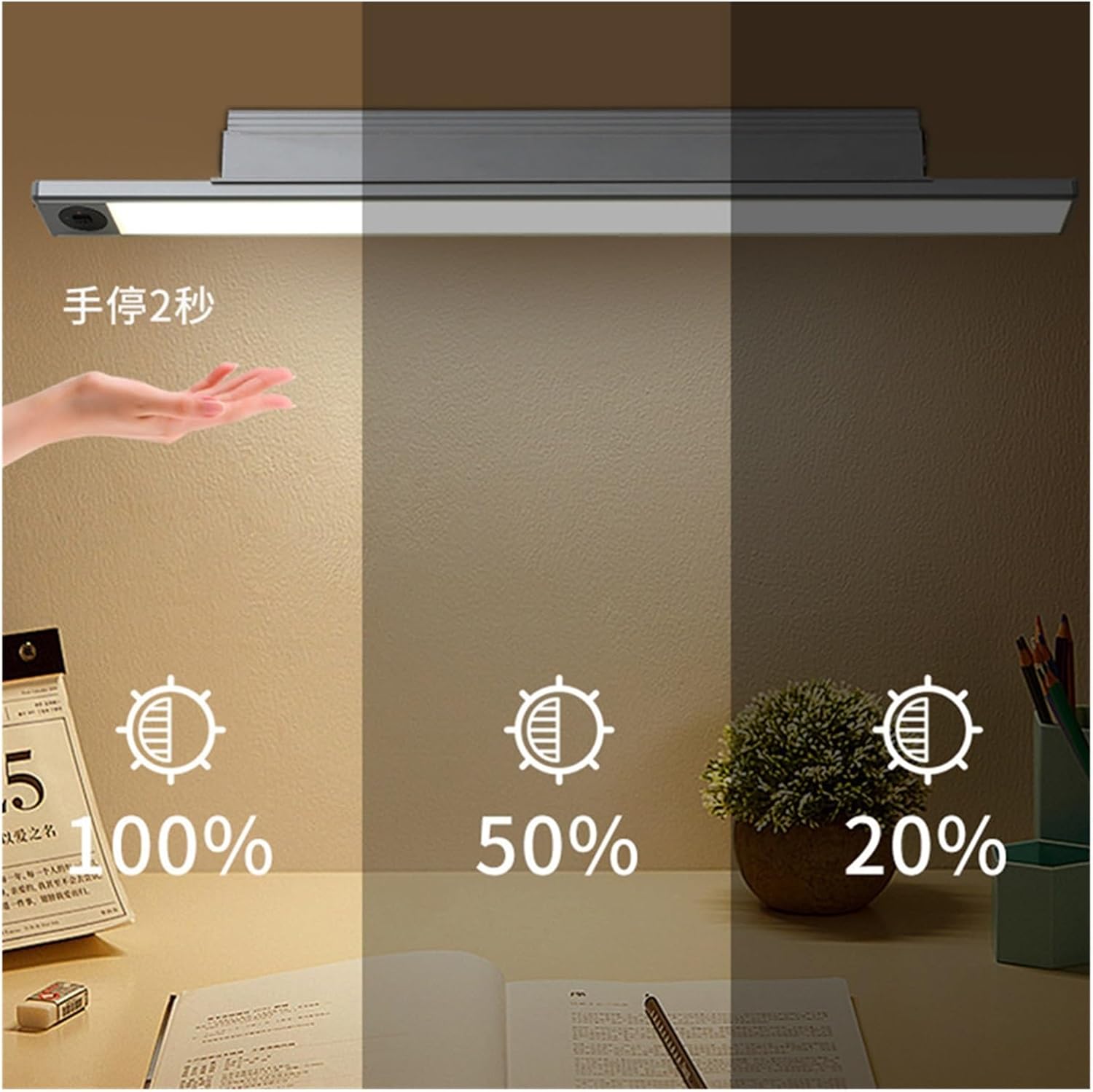 MeLphi Eye Protection Reading Desk lamp LED Hand scan Sensor rotatable Base Plug-in Study Desk Ceiling lamp Wall