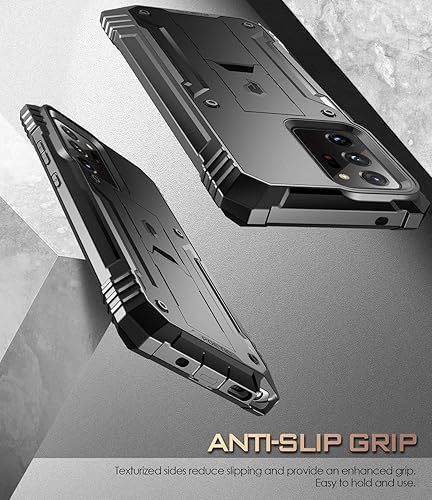 Miniatura 7 de Poetic Revolution Series - Funda para Samsung Galaxy Note 20 Ultra, de cuerpo completo, resistente, de doble capa, a prueba de golpes, con soporte,