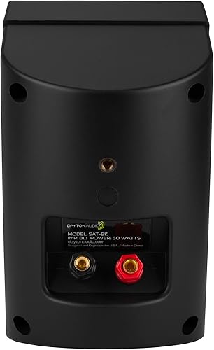 Miniatura 2 de Dayton Audio SAT-BK - Par de altavoces satelitales de 2 vías, 3-34", color negro