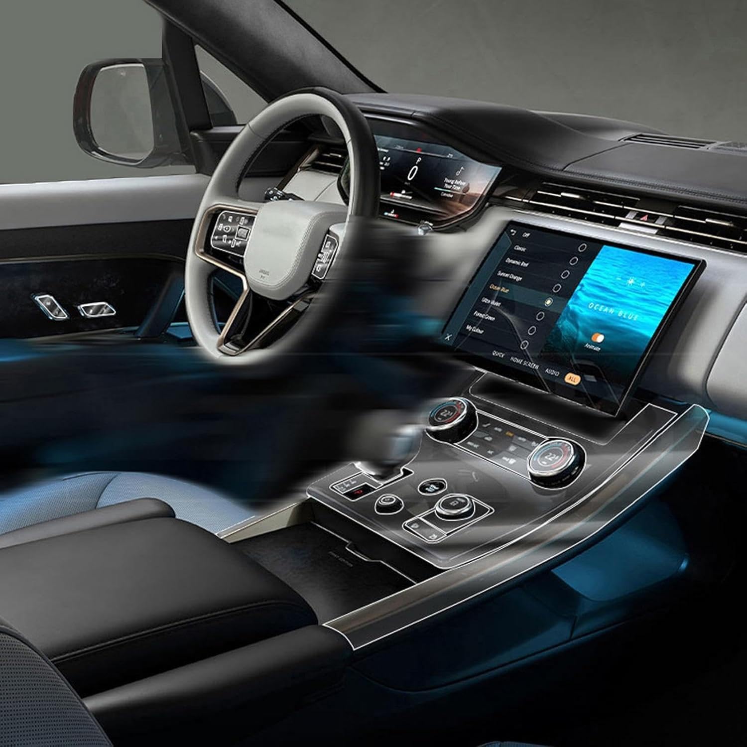 Evita arañazos en tu Range Rover Sport 2023-2025 con la película protectora TPU de consola