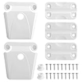 Cooler Hinge and Latch and Screws Kit, High Strength Cooler Latch Replacement Parts. Ice Chest Plastic Hinges, Latch Posts, and Screws, The Best Option for Repairing and Replacing Cooler Parts.