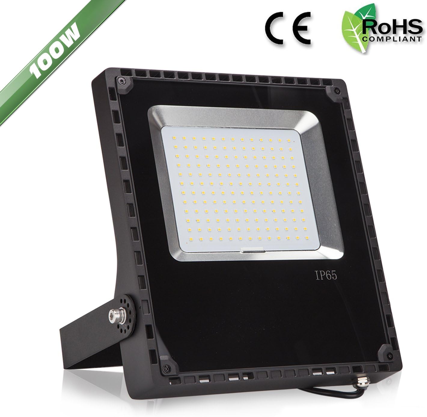 LEBRIGHT LED Floodlights 100W Waterproof IP65 Wall Washer Light, 120° Beam Angle, 10000lm, AC 200-240V, Outdoor Landscape Lighting Security Lights, Outdoor LED Flood Lights (6000K Cool White) [Energy Class A++]