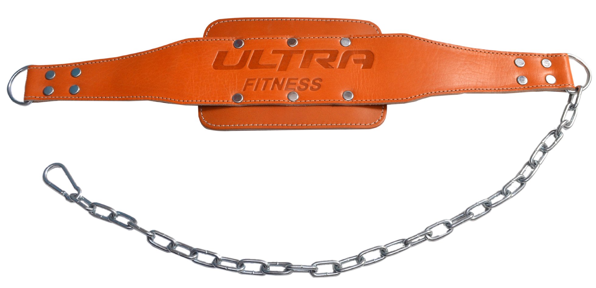 ULTRA FITNESS Leather Dipping Belt Pro Dip Belt For pull ups and dips Bodybuilding With Clip