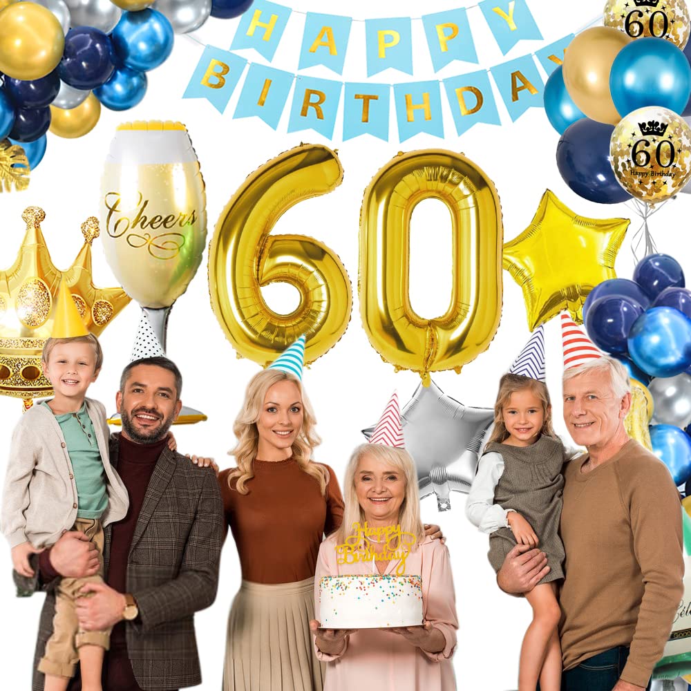 Saluti ai 60 anni, striscione per il 60 compleanno