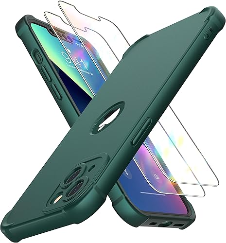 Miniatura 7 de ORETECH Funda para iPhone 13, con 2 protectores de pantalla prueba de caídas de grado militar de 15 pies protección de cámara cuerpo completo de 360