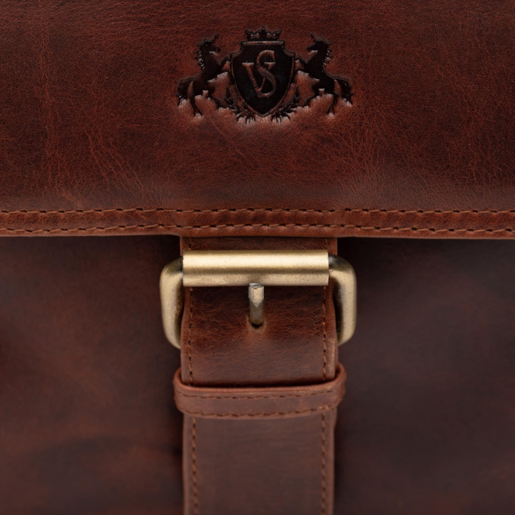 SID & VAIN® borsello a tracolla vera pelle NICO Borsa messenger borsa a spalla uomo marrone prodotto artigianale