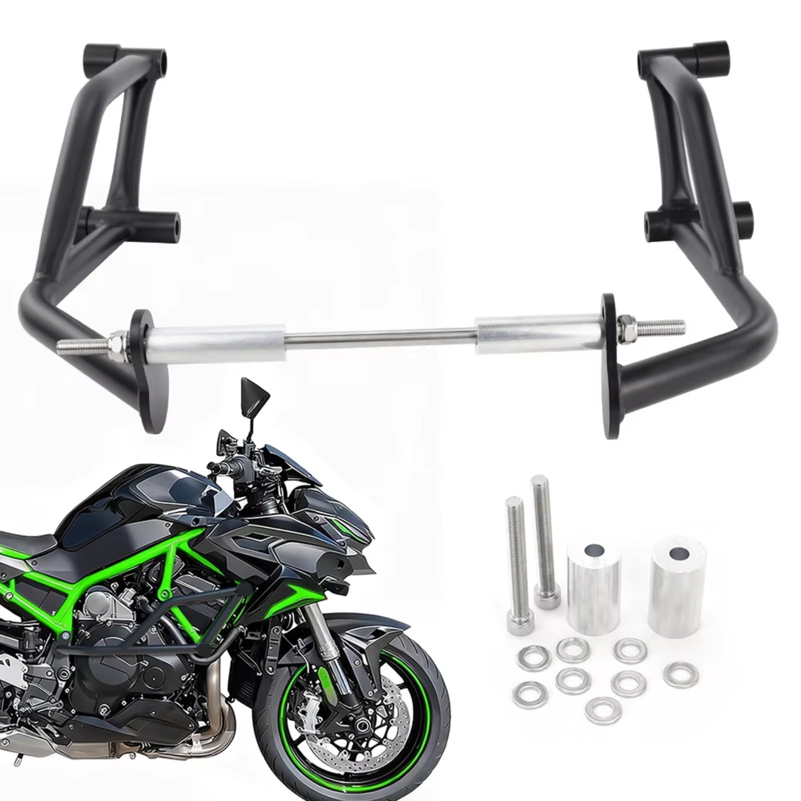 Barra Protección Lateral Compatible Con Para Z Para H2 Para Se 2020-2023 Protector Parachoques Barra Carretera Protector Motor Jaula Choque Acrobacias Motocicleta