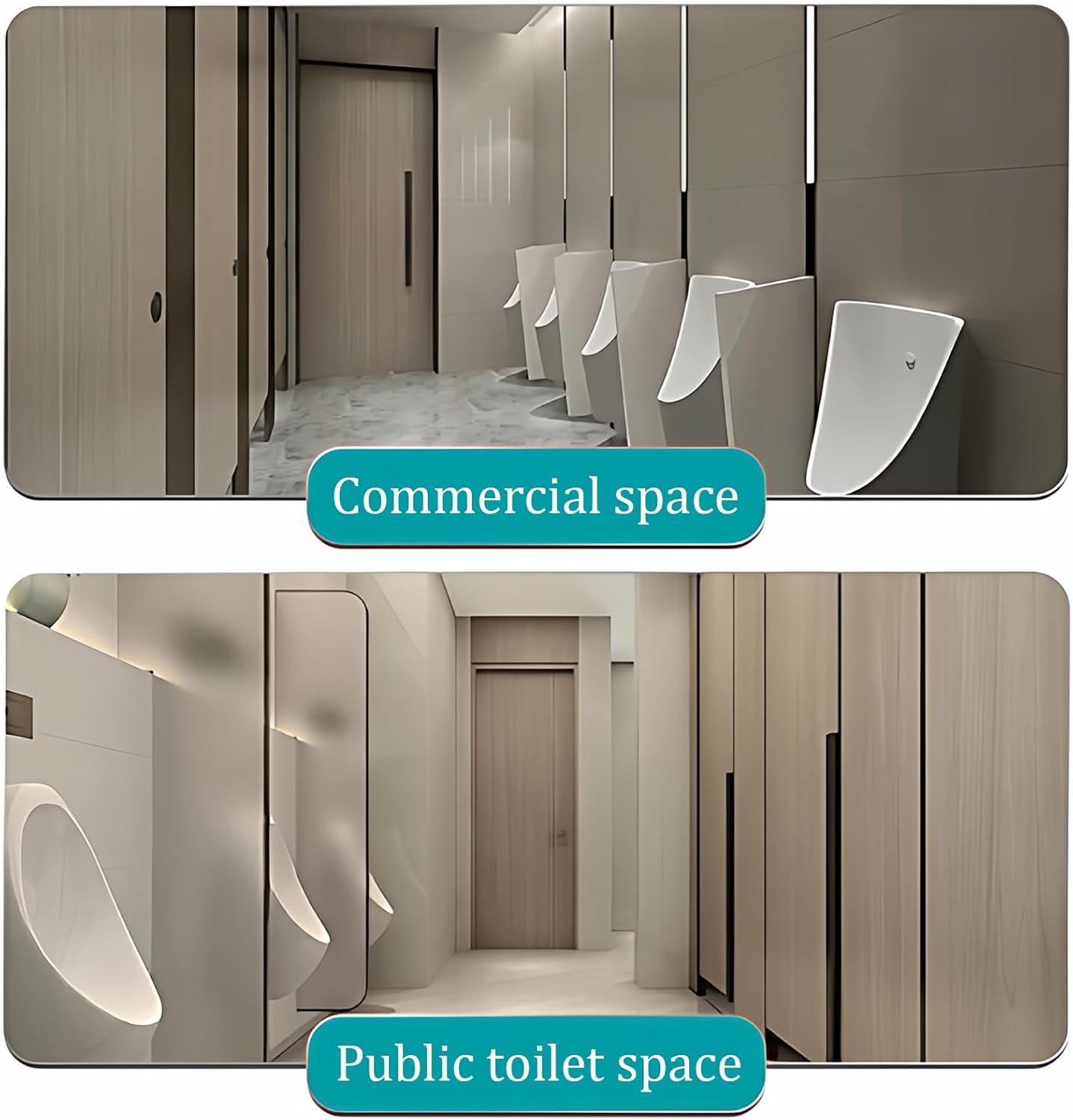 Intelligent Commercial Sensor Flush Male Urinal,Splash-Proof Male Urinal,Modern Wall-Mounted Ceramic Urinals,Space-Saving,High Efficiency Flushing