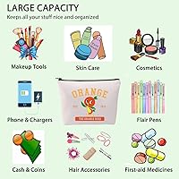 Vista 4 de FOTAP Bolsa de maquillaje de pájaro naranja Carácter de dibujos animados Amante Regalo Pájaro Naranja Est 1971 Bolsa de cremallera Magic Kingd* m