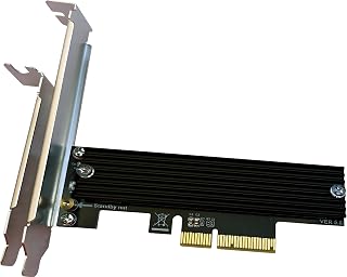 PCIe NVMe Adapter Card with Heat Sink, x4 Interface Fits in x8/x16 Slots