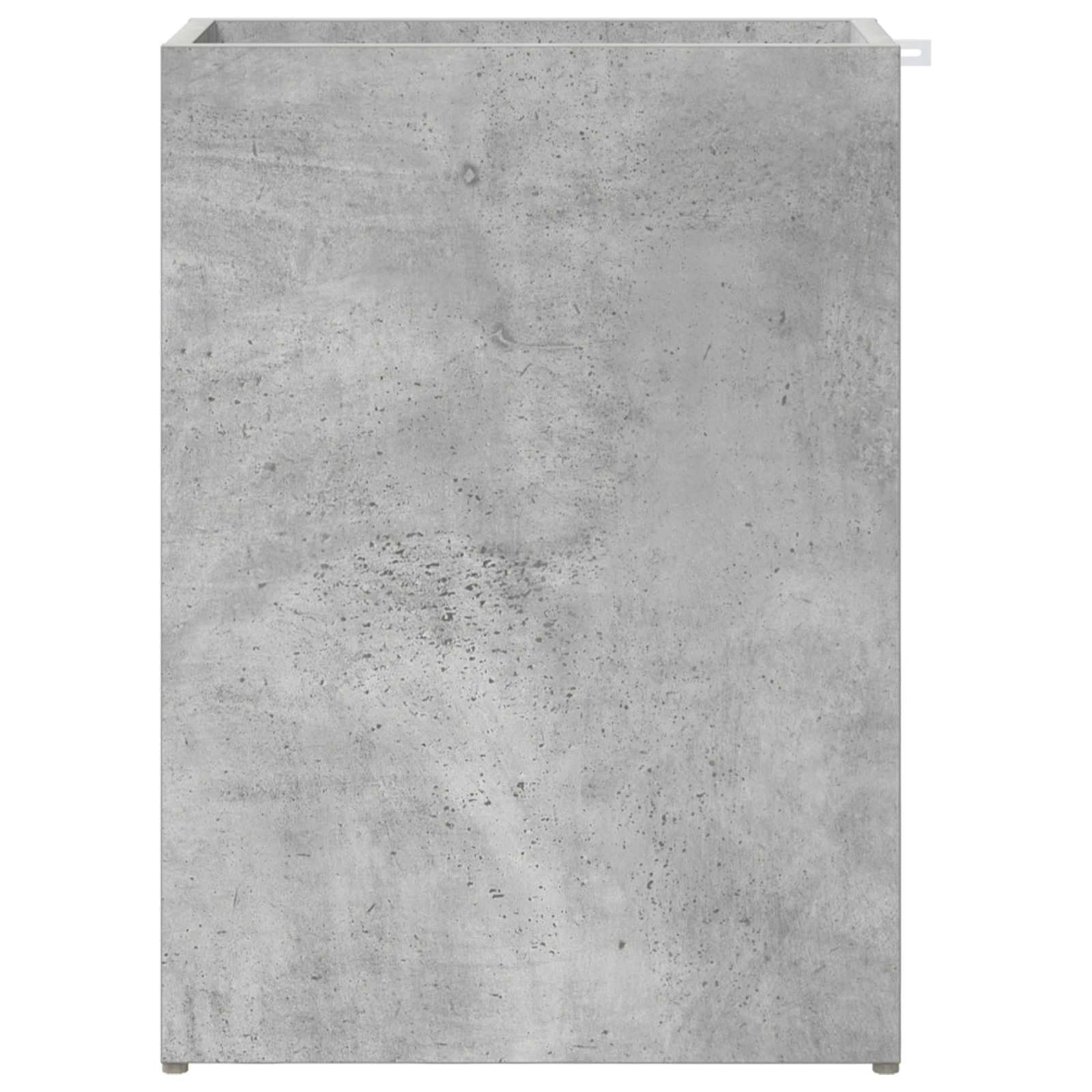 Portaombrelli in legno, moderno portaombrelli per corridoio e ingresso, design rettangolare, grigio cemento, 40 x 20 x 55,5 cm