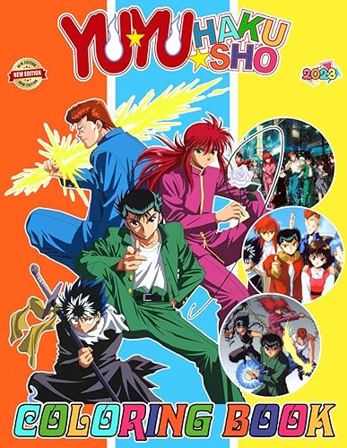YuYu Hiei Haku-sho Coloring Book for Fan Teen Men Women 50+ Great Coloring Pages For Kids, Teens, Adults. Beautiful And Exclusive Illustrations Of
