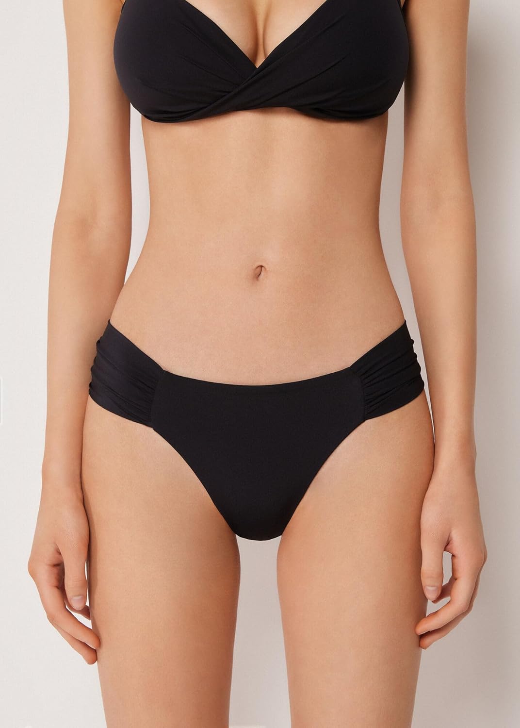 CALZEDONIA Woman's Draped Brazilian Swimsuit Bottom Premium Fit