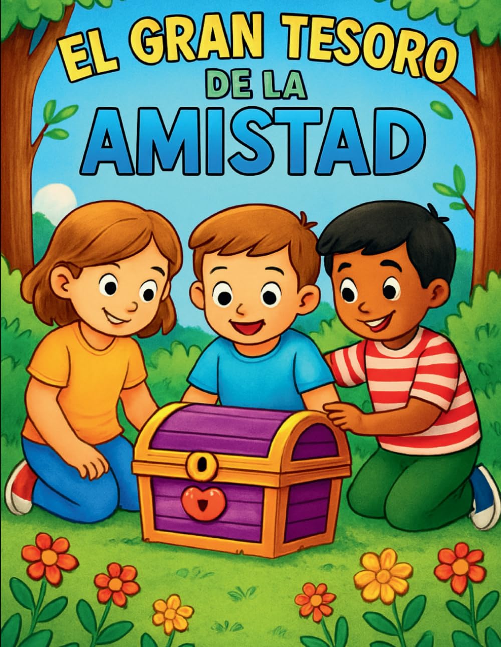 El Gran Tesoro de la Amistad – Libro Infantil para Colorear (3–8 años) (“Coloreando con Amor – Libros para Niños por Denisse Ribot”)