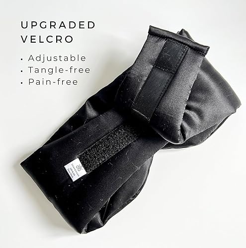 Miniatura 6 de Samadhaan Máscara de ojos 100 % seda de morera para dormir, máscara facial para dormir de lado, máscara de ojos para hombres y mujeres, diadema