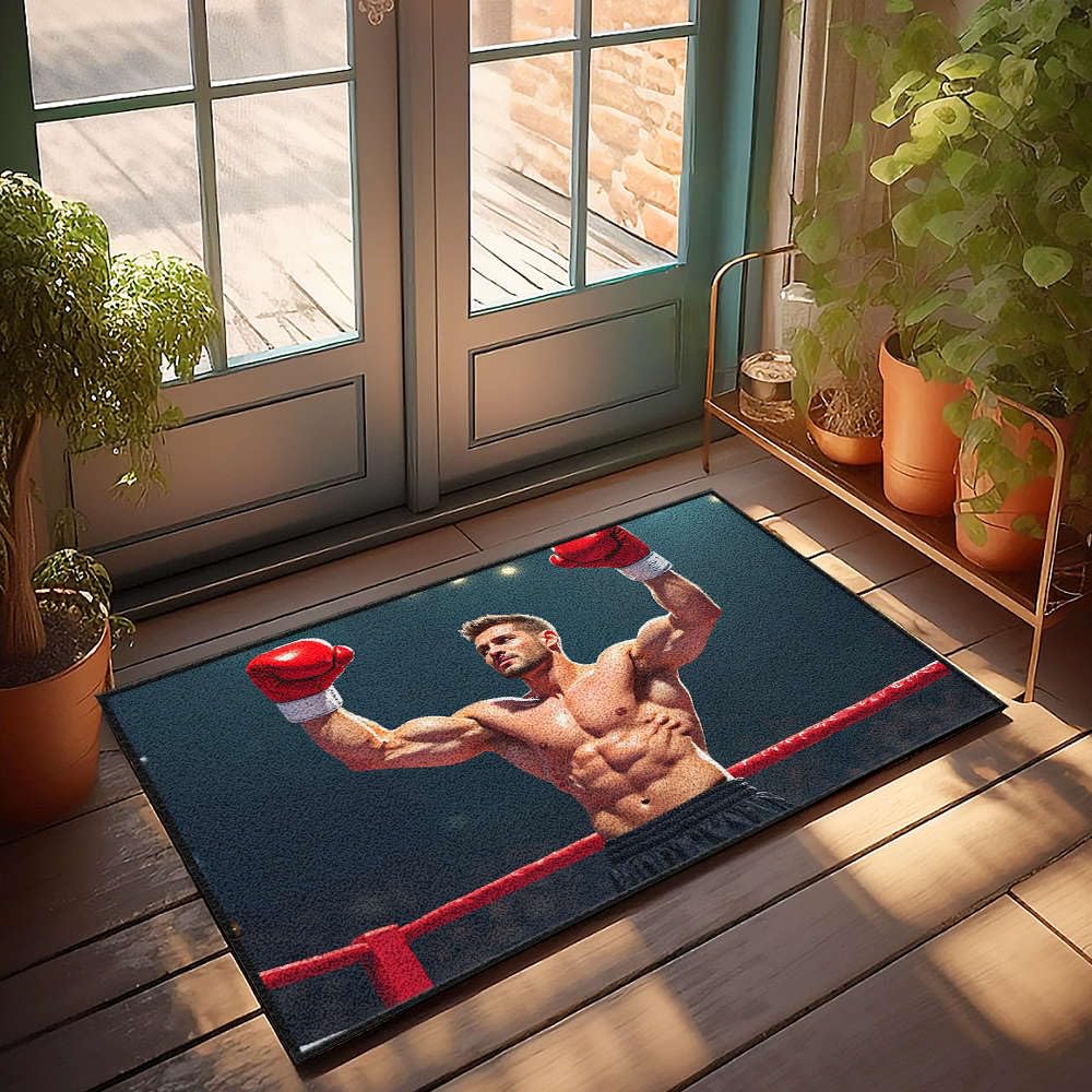 Paillasson d'extérieur Boxer victoire grand tapis entrée intérieur 50 x 80 cm
