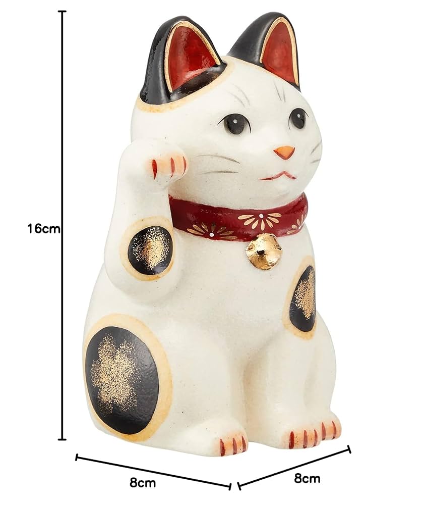 白招き猫　左手高上げ　大サイズ 白招き猫 左手高上げ 大サイズ 白招き猫 左手高上げ 縁起物