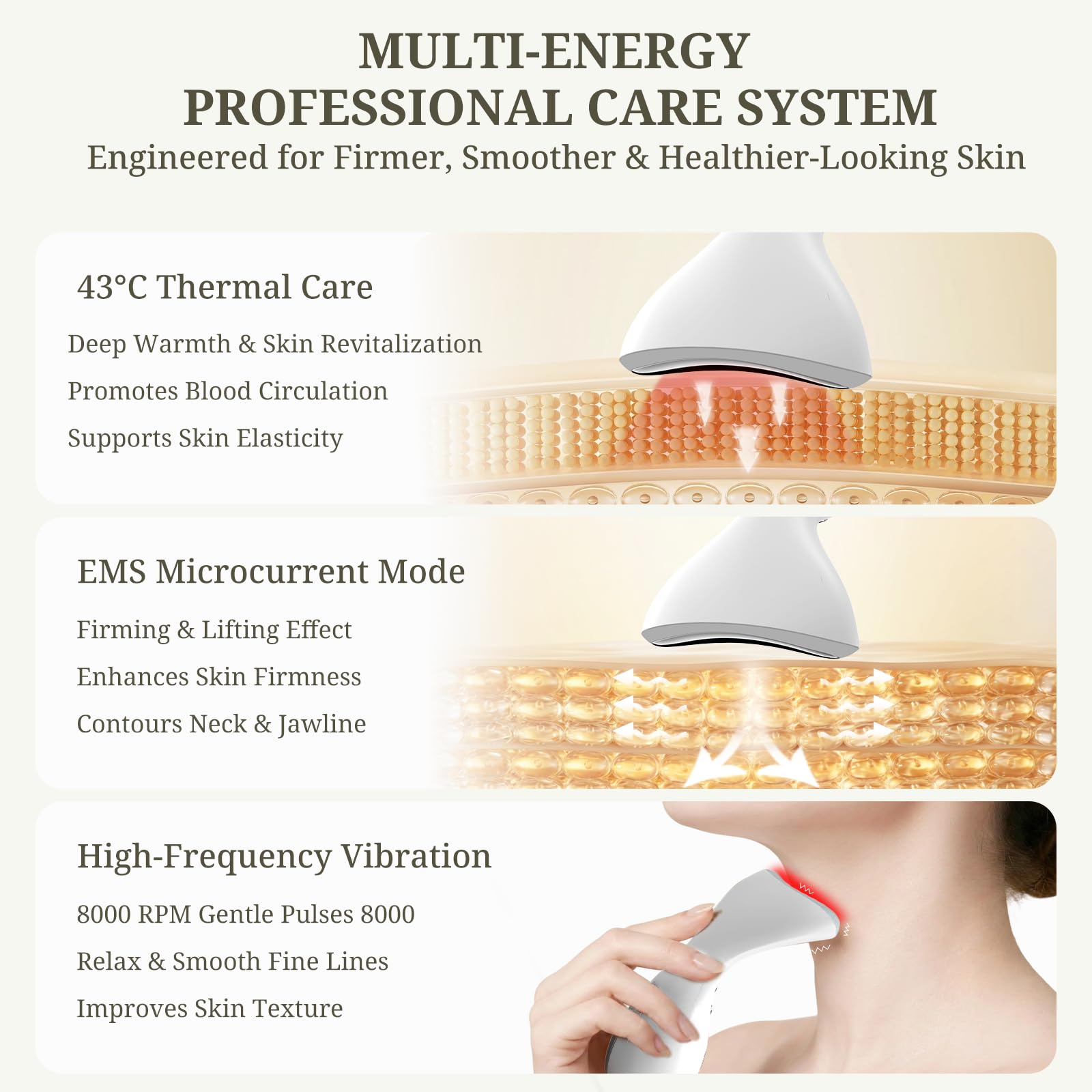 PELCAS Gesichtsmassagegerät Gegen Falten, EMS Gua Sha Elektrisch mit 43°C Wärme & 3 LED Modi, Anti-Aging V Shape Ergonomischer Face Massager mit Ladestation für Doppelkinn Entferner & Hautstraffung