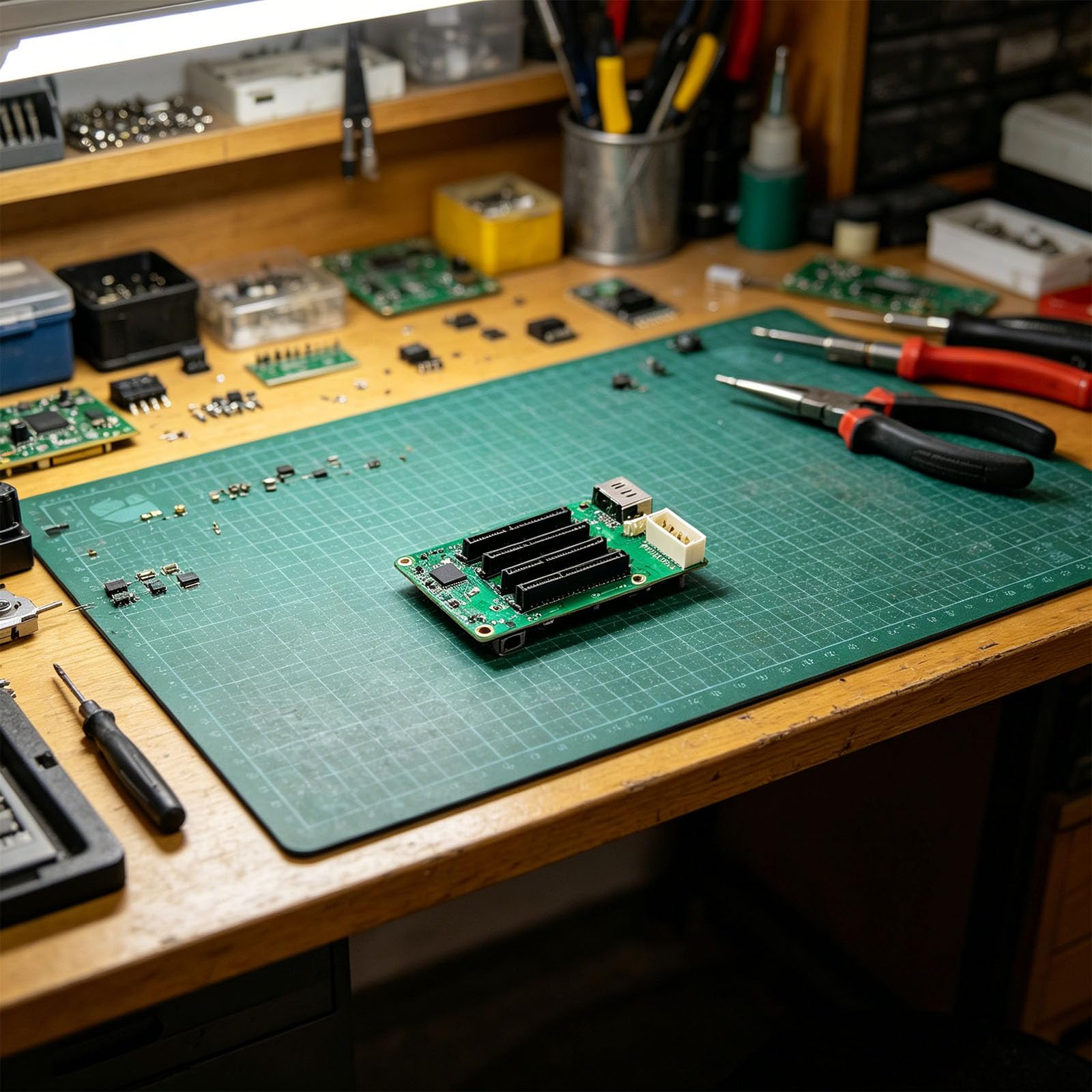 Scheda di espansione di memoria a 5 porte per schede di sviluppo e computer monoscheda, supporta fino a 100 T di capacità con fonte di alimentazione esterna, Multi Disk HAT