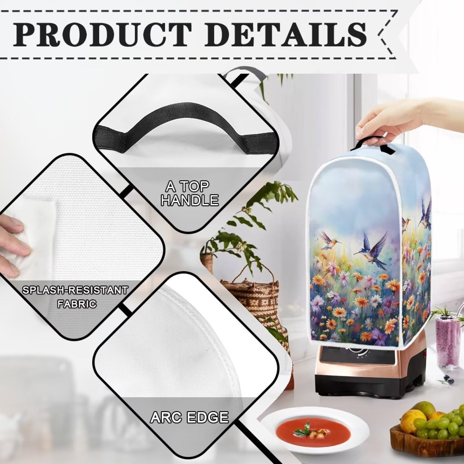 ZDCUSTOM Mixer-Abdeckung Mit Libellen-Motiv – Staubdichter Schutz Für Küchengeräte