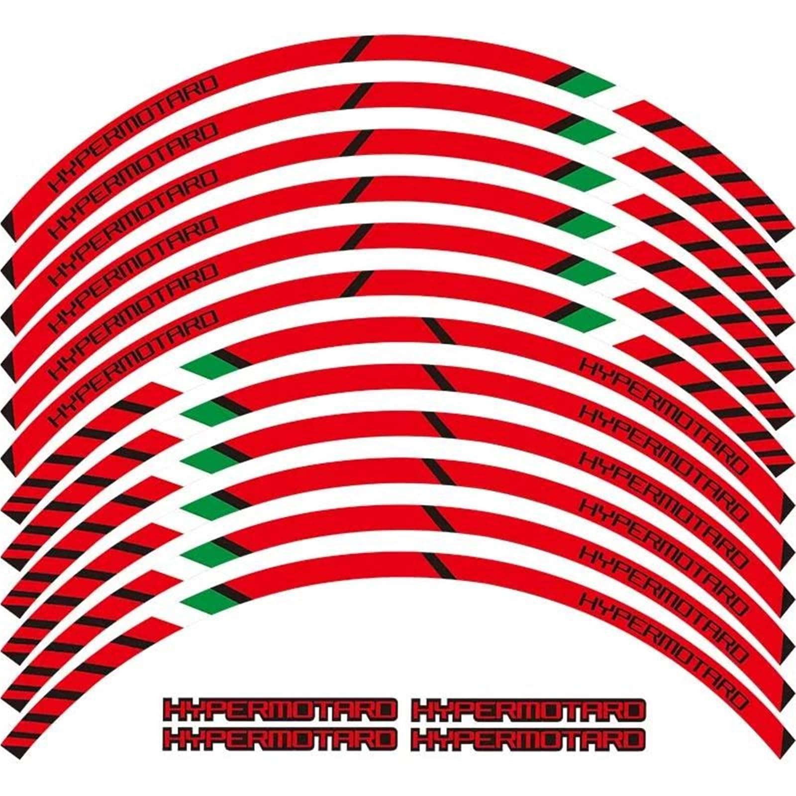 Motorcycle Wheel Decals Reflective Stickers Rim Stripes for Ducati Hypermotard 939 796