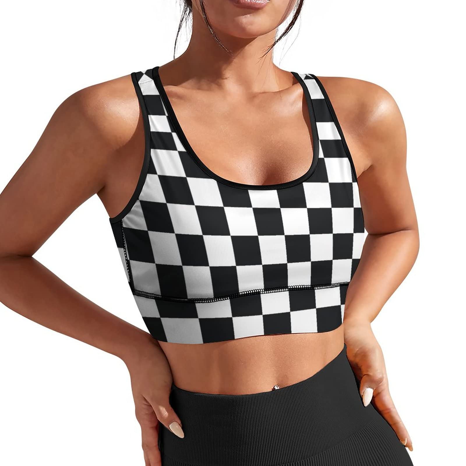 Muishi Sports Bras for Women with Removable Pads Yoga Crop Tank Tops Fitness Exercise Workout Running Top