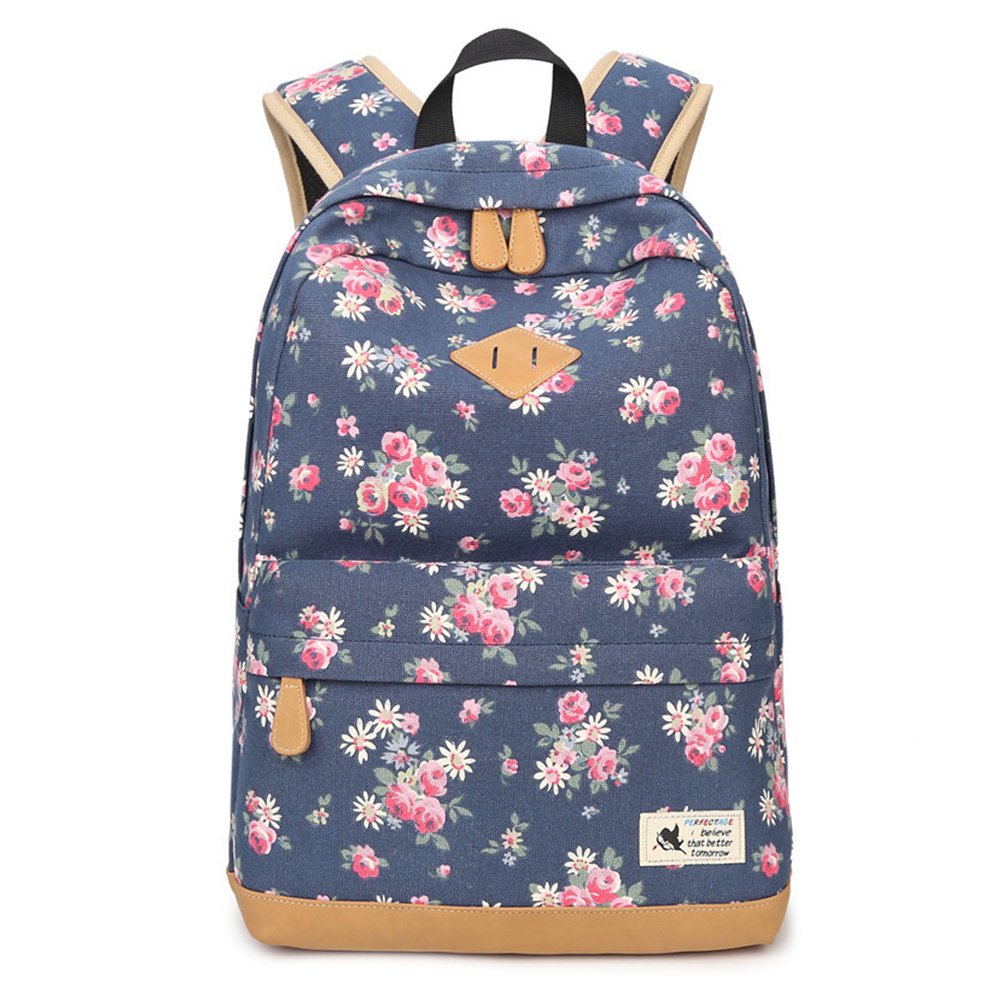 Escuela Mochilas Para Chicas Moda Floral Escuela Bolsas Bolsas de libros Daypack Viajes Bolsa Para Mujeres