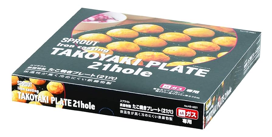 【美品】たこ焼きパン 鋳鉄 スキレットグリドル ボール型メーカー (21型) Amazon | 14穴 たこ焼きメーカー たこ焼きパン 焦げ付き防止