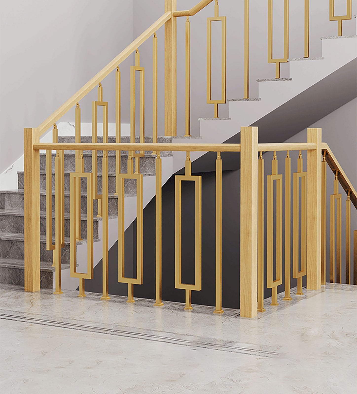Tralki Balustrad Schodowych Wewnętrzne, Słupek Schodowy 80 90 100 120 Cm