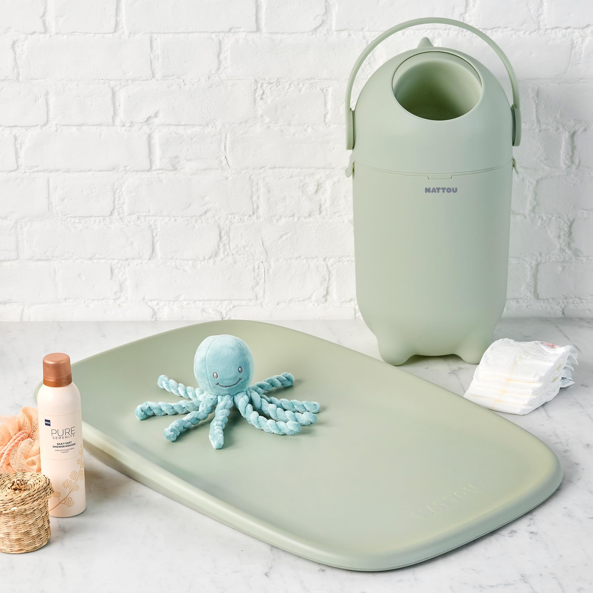 Nattou Dropy Balde Fraldas – Verde – Compre produtos para bebés na loja online da