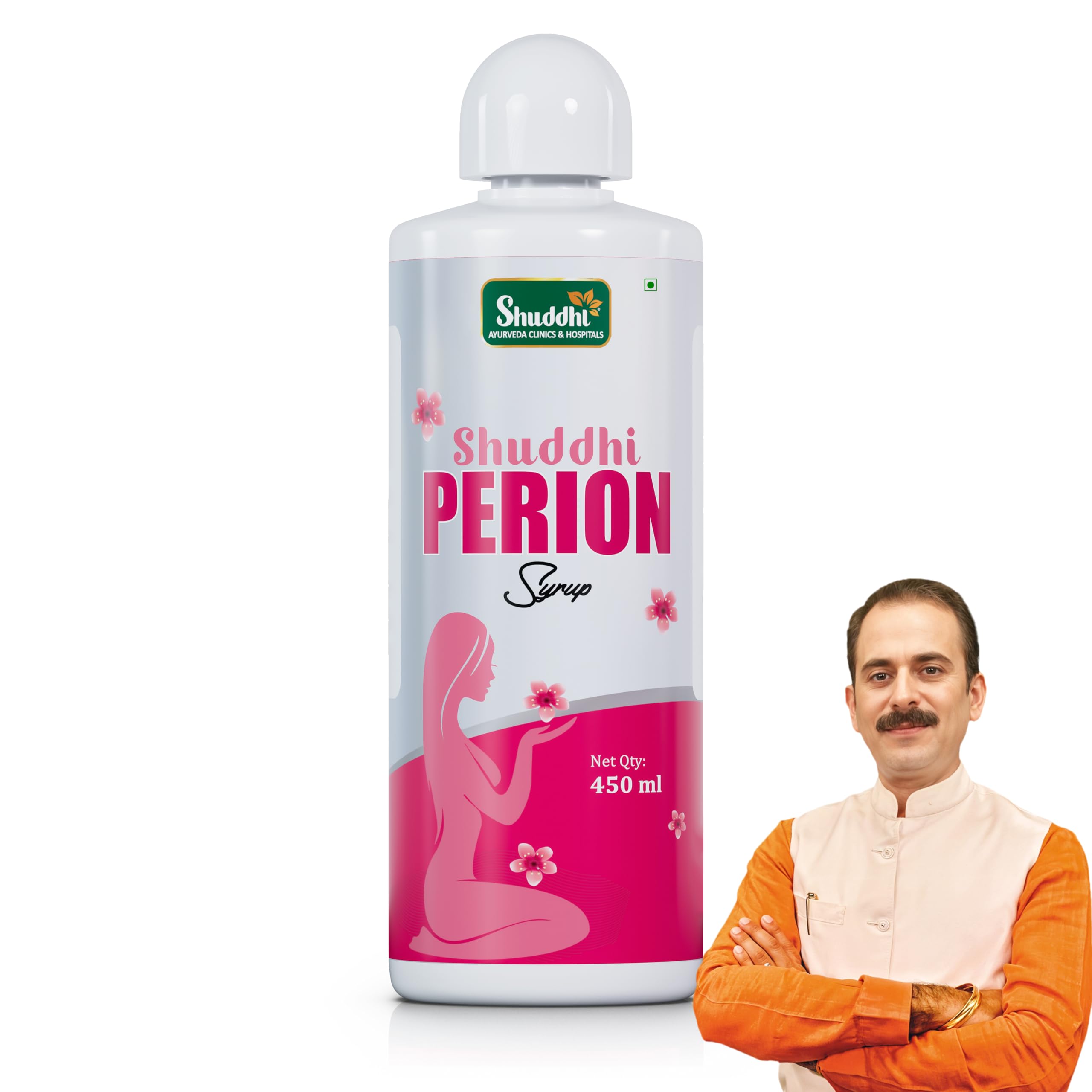 Shuddhi Perion Syrup | Ayurvedic Women Wellness Syrup | Rich In Antioxidants | Sugar-Free | Improves Wellbeing & Bone Health, 450 ml