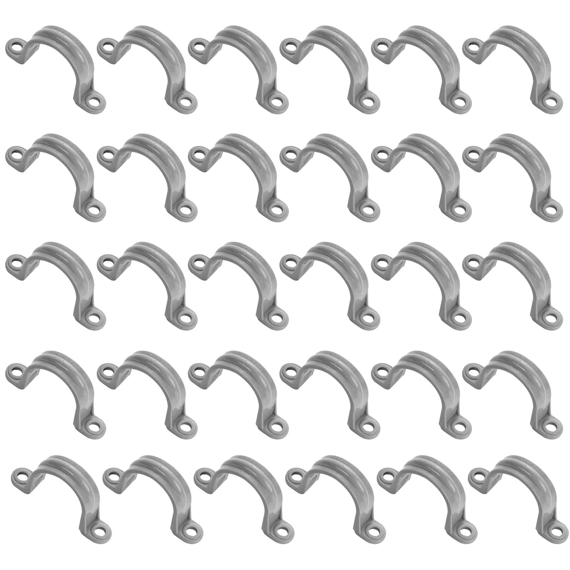 (1" Conduit Strap 30 Pack) Yariwiz 1 inch Plastic PVC Flex Electrical Conduit Strap Clamp Fittings
