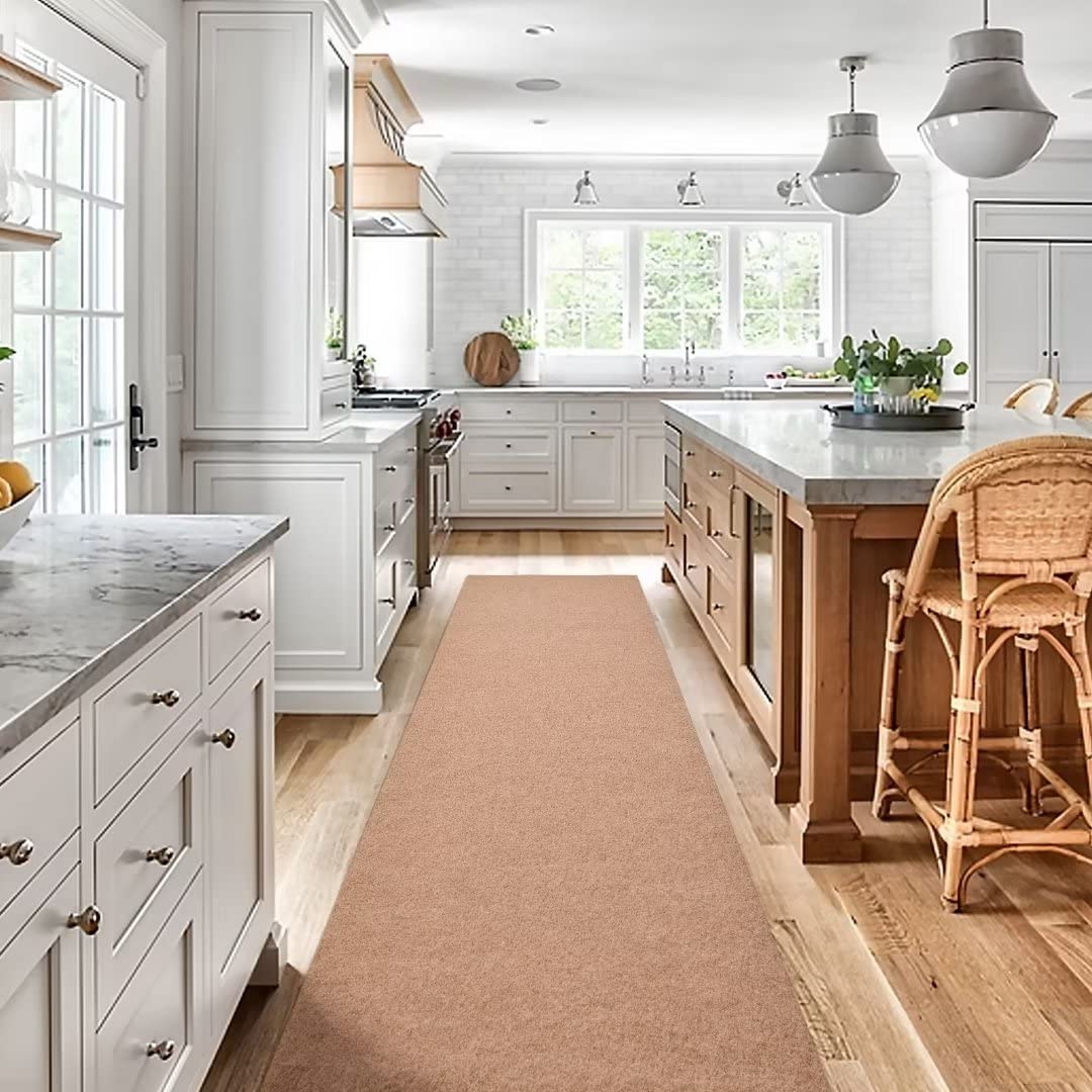 Gotohipi 2'~82' Custom Sizes Runner Rug 2'x6'Indoor Outdoor Utility Carpet,Area Rugs with Non Slip Rubber Backing for Hallway Kitchen Entryway Balcony Garage Stair Laundry