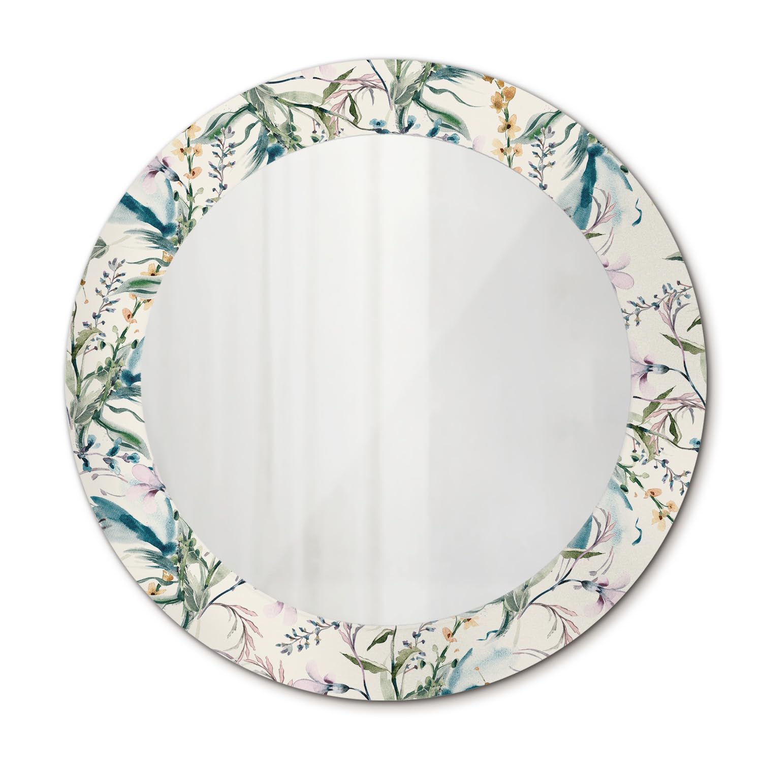Miroir decoratif chambre au motif fleurs aquarelle pour ambiance cocooning