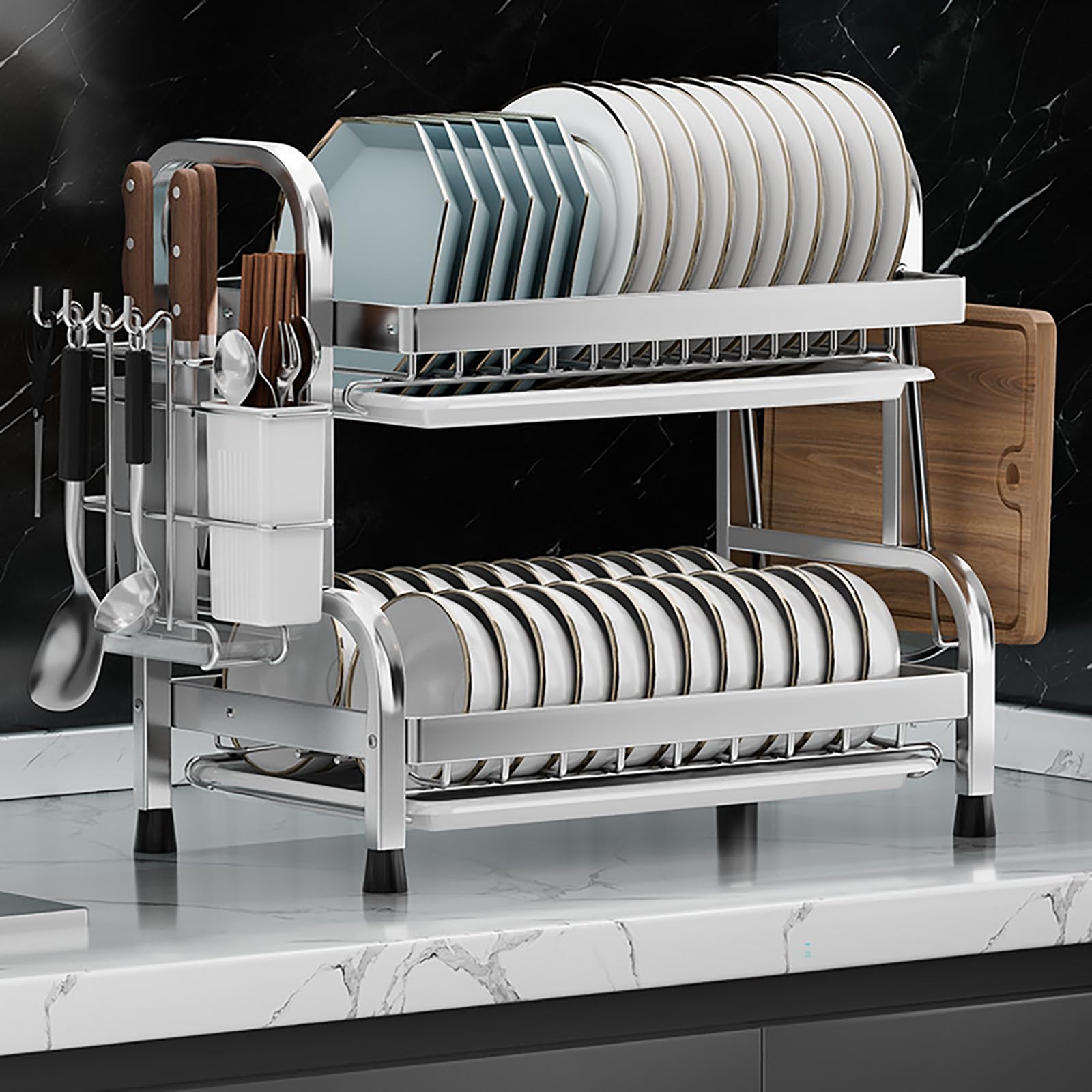 NBMfdSRY plate rack, Saving Kitchen Large Capacity 43cm/16.93in Dish Dryer for Efficient Drying
