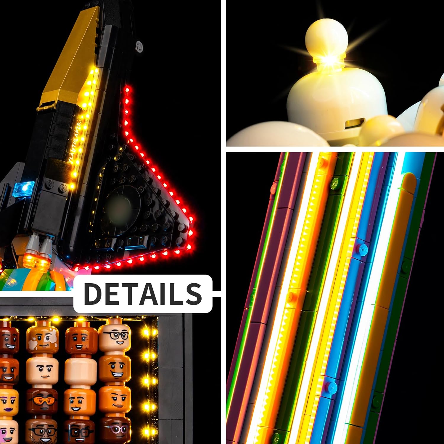 Kyglaring LED Light Kit Compatible with Lego Over The Moon 10391 Building Blocks, Upgraded Lighting Accessories for 10391 Model Set, Lights Only (Model Not Included), RC Version.