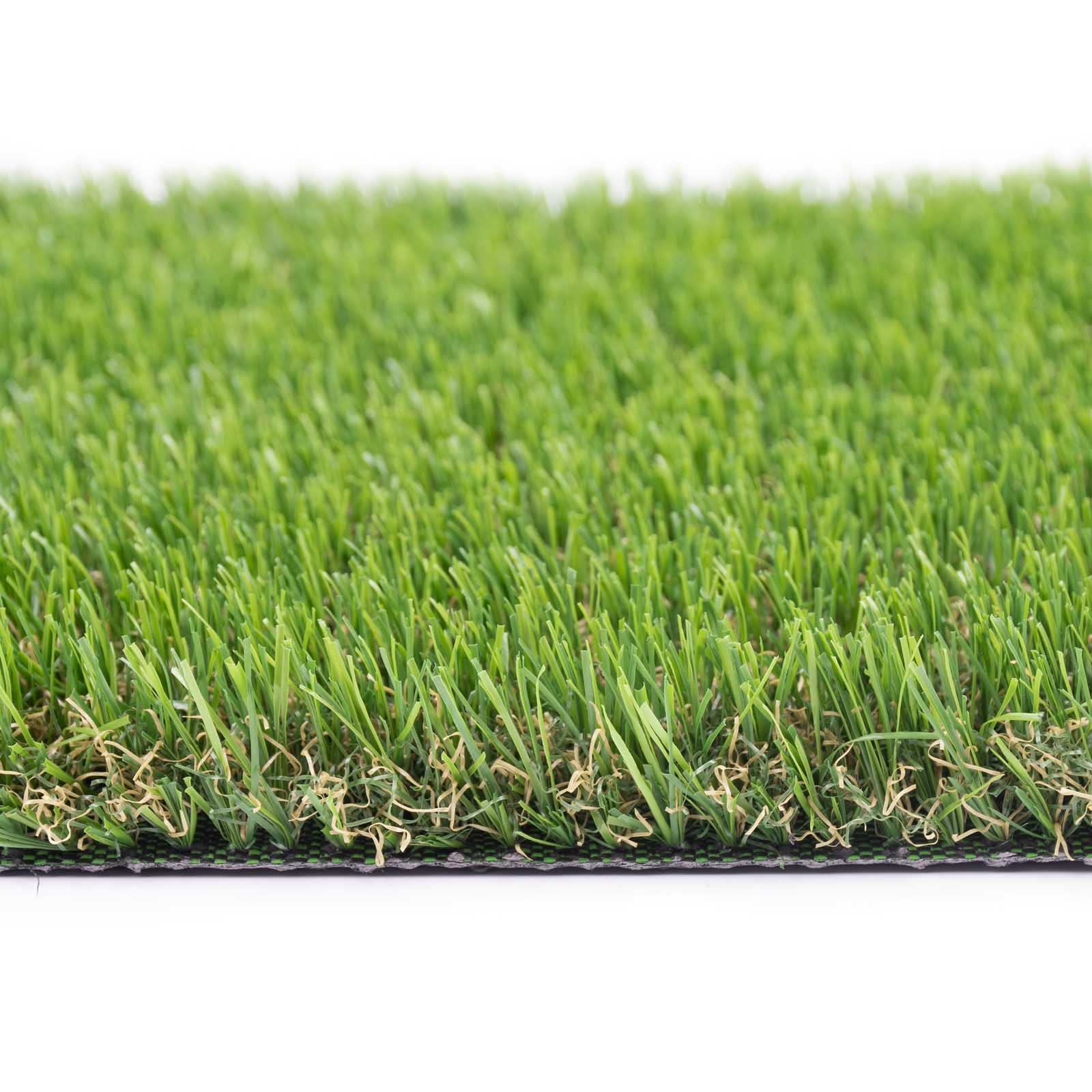 Vancouver 25mm Realistic Artificial Grass - Fake Lawn Turf - Garden Balcony Patio (5m x 4m)