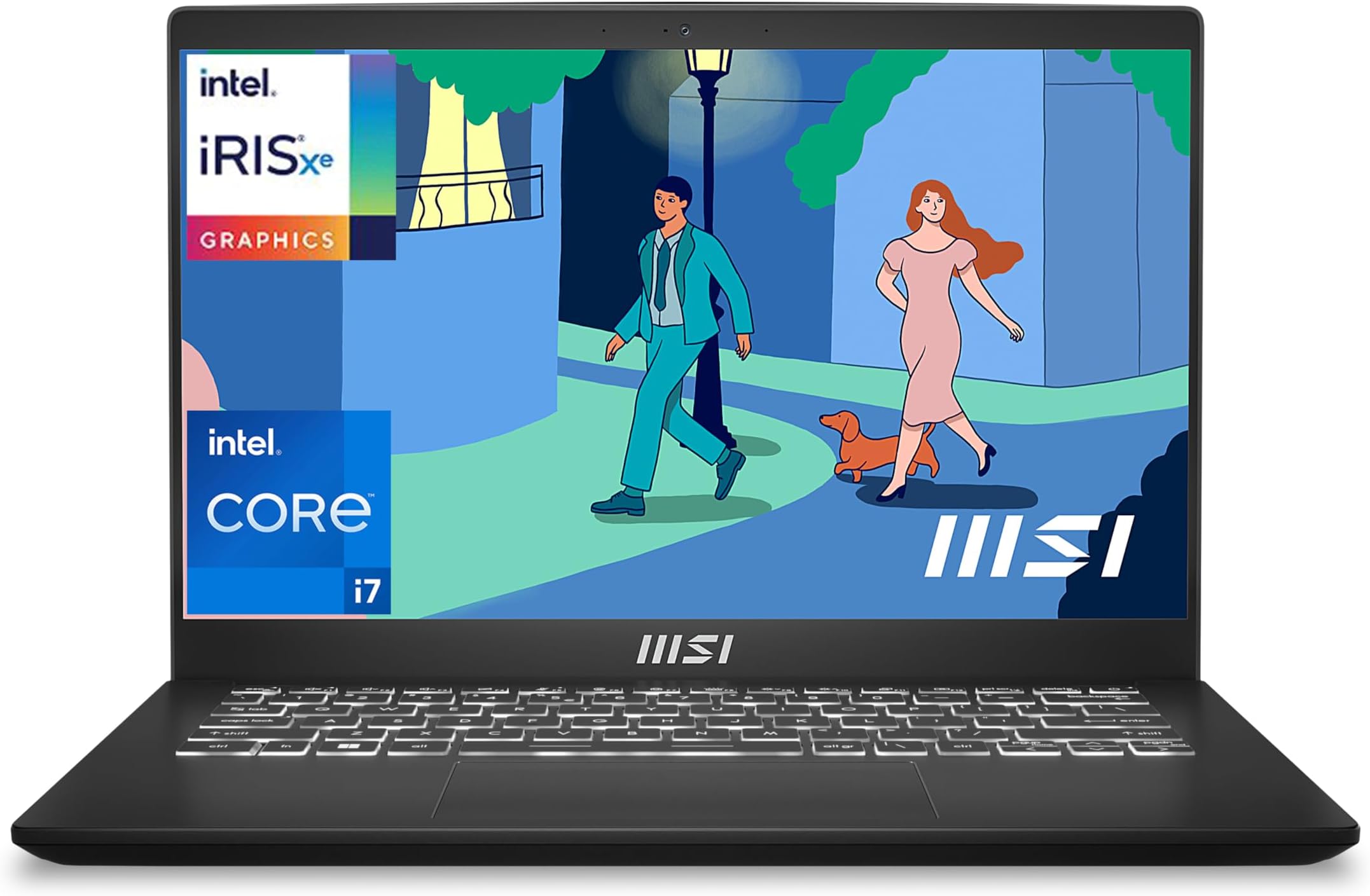 Modern 14, Intel 12th Gen. i7 1255U,36CM Laptop(16GB/512GB NVMe SSD/Windows 11 Home/Iris Xe/Classic Black/1.4Kg), C12MO-1202IN