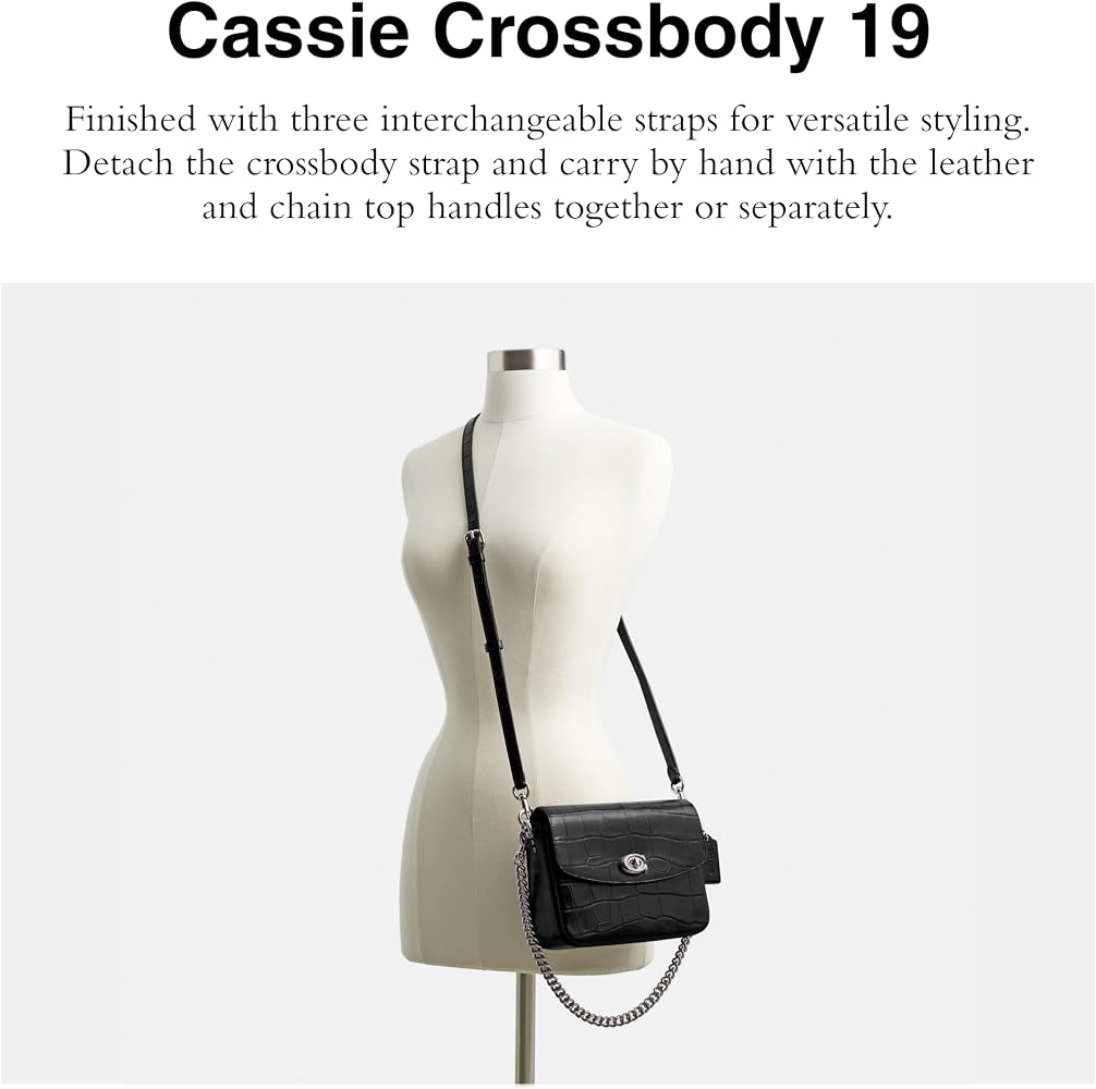 Amazon.co.jp: Coach Cassie クロスボディ 19, ブラック, One Size