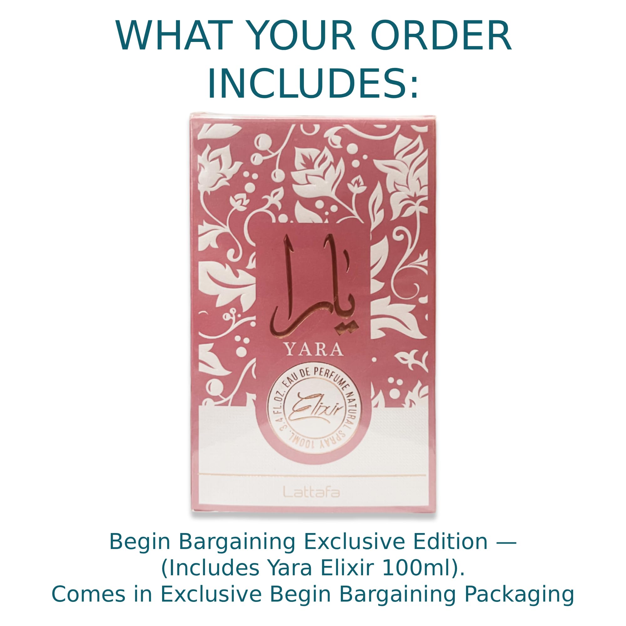 Yara Elixir 100ml Eau de Parfum by Lattafa | Women's Arabic