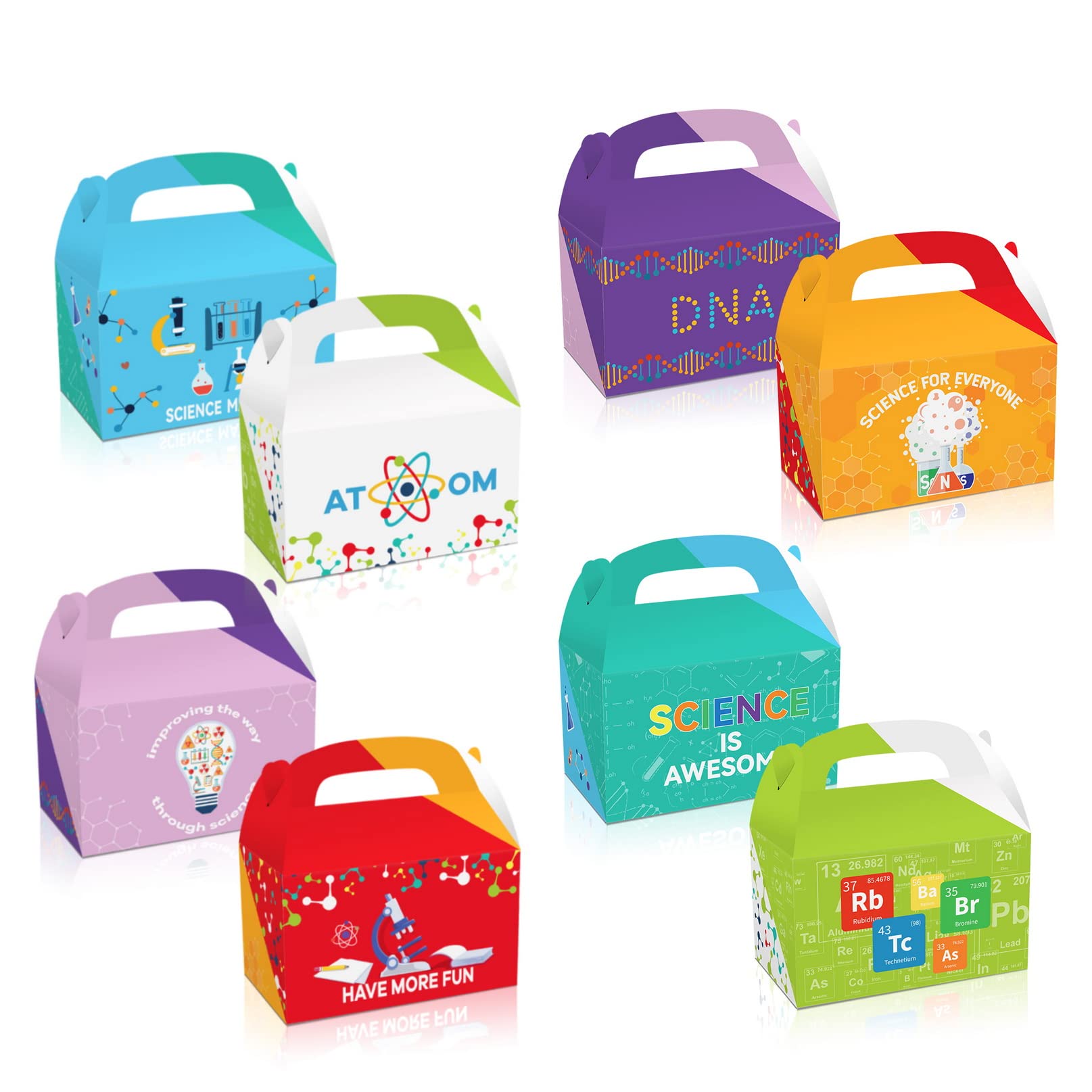 12 paquets de boîtes-cadeaux avec animaux de zoo - boîtes-cadeaux d'anniversaire de fête sauvage