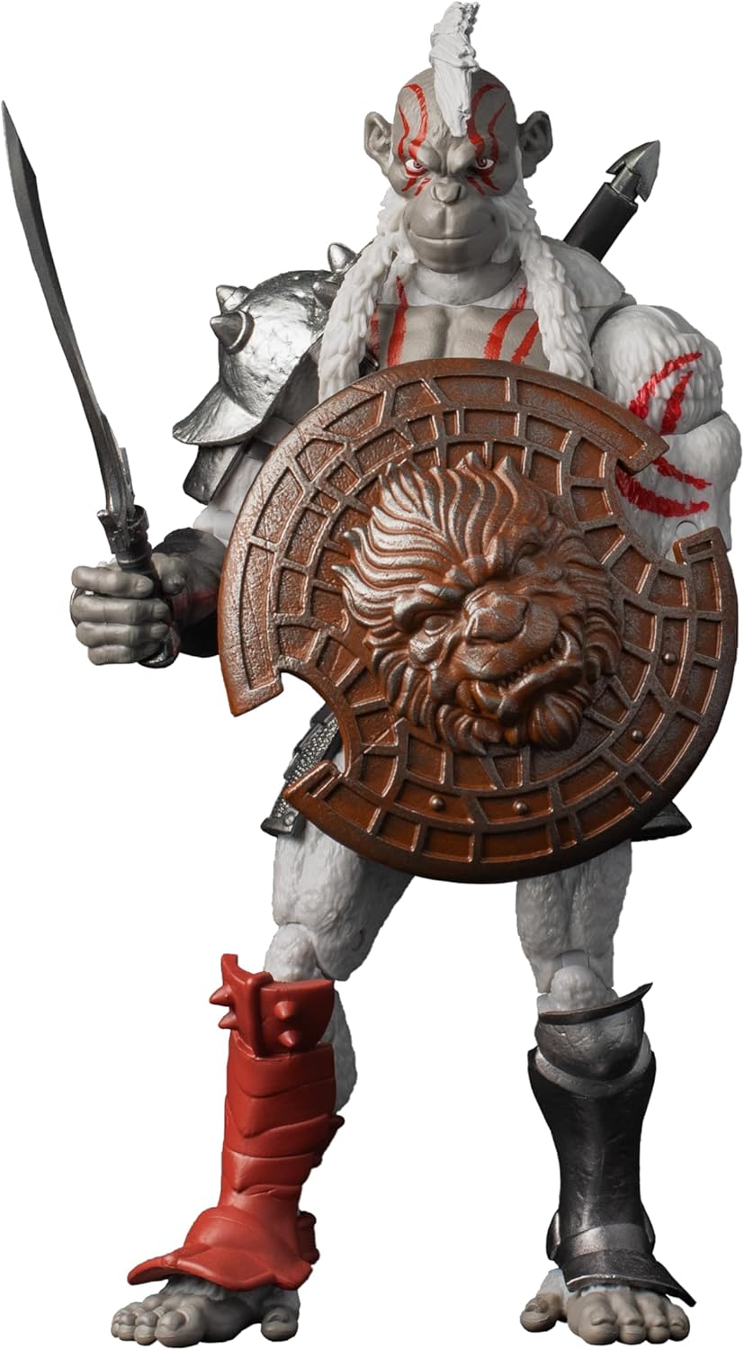 Animal Warriors of the Kingdom - Primal Collection: Wave Four Gladiator Pale Figure, 27 Points of Articulation, Accessories Included, Premium Detailing, Ideal for Collectors and Display