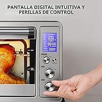 Vista 7 de Toshiba AC25CEW-BS Horno de convección digital, 6 rebanadas de pan/pizza de 12 pulgadas, digital