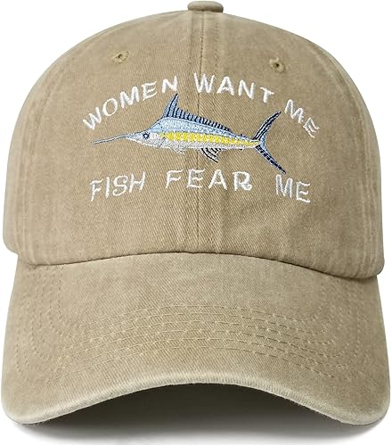 Women Want Me Fish Fear Me Hats for Men